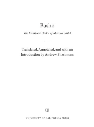 Cover image: Basho 1st edition 9780520385580