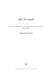 Cover image: After Servitude 1st edition 9780520386440