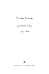 Cover image: Terrible Freedom 1st edition 9780520401273