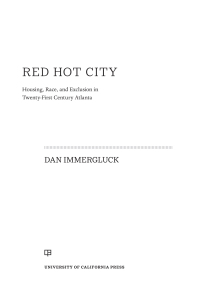 Cover image: Red Hot City 1st edition 9780520387645