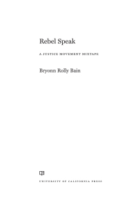 Imagen de portada: Rebel Speak 1st edition 9780520388437