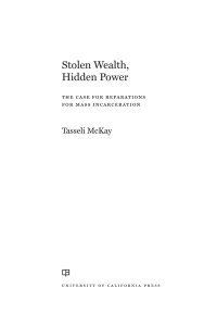Cover image: Stolen Wealth, Hidden Power 1st edition 9780520389441