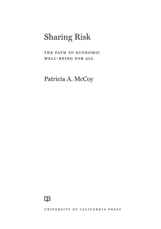 Imagen de portada: Sharing Risk 1st edition 9780520390140