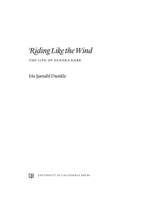 Cover image: Riding Like the Wind 1st edition 9780520395442