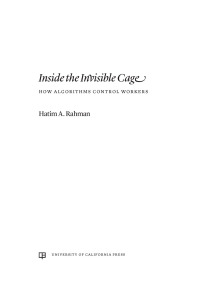 Cover image: Inside the Invisible Cage 1st edition 9780520395534