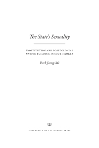 صورة الغلاف: The State's Sexuality 1st edition 9780520396456