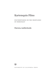 Imagen de portada: Kartemquin Films 1st edition 9780520401655