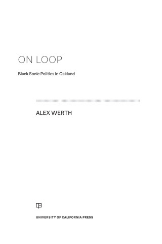 Imagen de portada: On Loop 1st edition 9780520416062