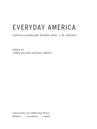 Cover image: Everyday America 1st edition 9780520229617