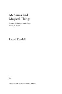 صورة الغلاف: Mediums and Magical Things 1st edition 9780520298675