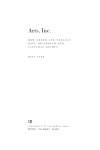 Omslagafbeelding: Arts, Inc. 1st edition 9780520267923