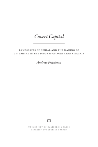 Omslagafbeelding: Covert Capital 1st edition 9780520274648