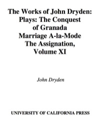 Cover image: The Works of John Dryden, Volume XI 1st edition 9780520021259