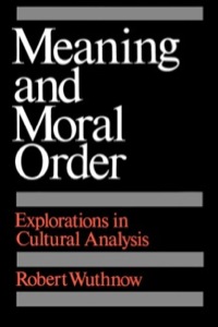 Imagen de portada: Meaning and Moral Order 1st edition 9780520066212