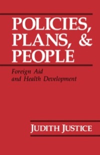 Titelbild: Policies, Plans, and People 1st edition 9780520067882