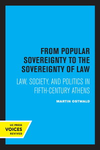 Imagen de portada: From Popular Sovereignty to the Sovereignty of Law 1st edition 9780520067981