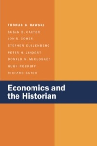 Cover image: Economics and the Historian 1st edition 9780520072695
