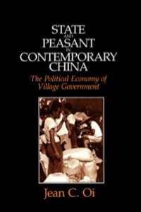 Imagen de portada: State and Peasant in Contemporary China 1st edition 9780520061057