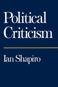 Cover image: Political Criticism 1st edition 9780520080324