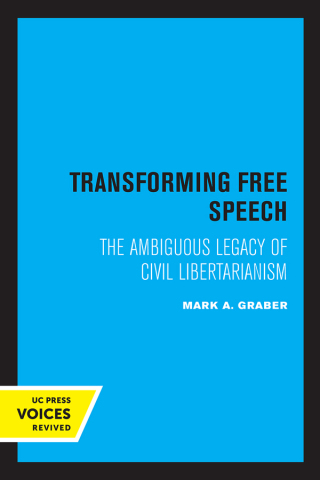 Imagen de portada: Transforming Free Speech 1st edition 9780520069190