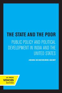 Cover image: The State and the Poor 1st edition 9780520080829