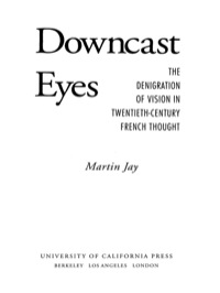 表紙画像: Downcast Eyes 1st edition 9780520081543