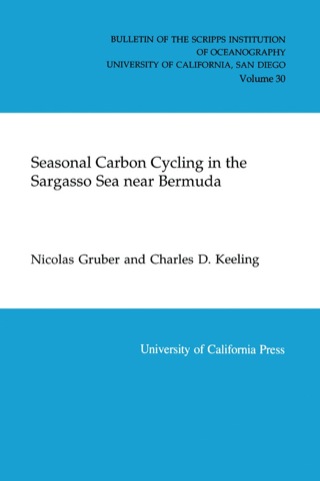 Cover image: Seasonal Carbon Cycling in the Sargasso Sea Near Bermuda 1st edition 9780520098336