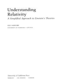 Cover image: Understanding Relativity 1st edition 9780520079861