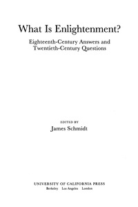Titelbild: What Is Enlightenment? 1st edition 9780520202252