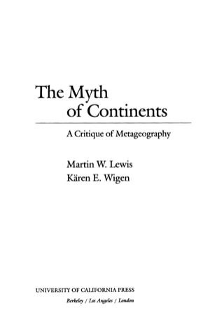 Cover image: The Myth of Continents 1st edition 9780520207431