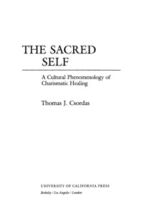 Cover image: The Sacred Self 1st edition 9780520208841