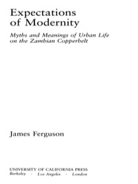 Imagen de portada: Expectations of Modernity 1st edition 9780520217027