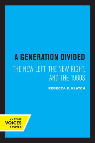 Imagen de portada: A Generation Divided 1st edition 9780520217133