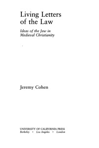 Cover image: Living Letters of the Law 1st edition 9780520216808