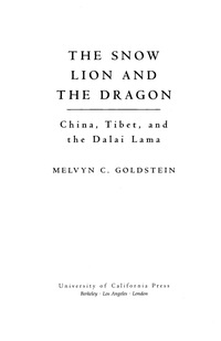 Cover image: The Snow Lion and the Dragon 1st edition 9780520212541