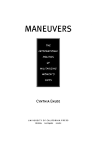 Imagen de portada: Maneuvers 1st edition 9780520220713