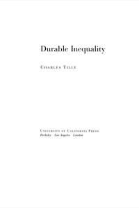 Omslagafbeelding: Durable Inequality 1st edition 9780520211711