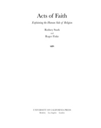 Cover image: Acts of Faith 1st edition 9780520222014