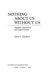 Omslagafbeelding: Nothing About Us Without Us 1st edition 9780520207950