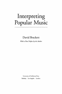 Cover image: Interpreting Popular Music 1st edition 9780520225411