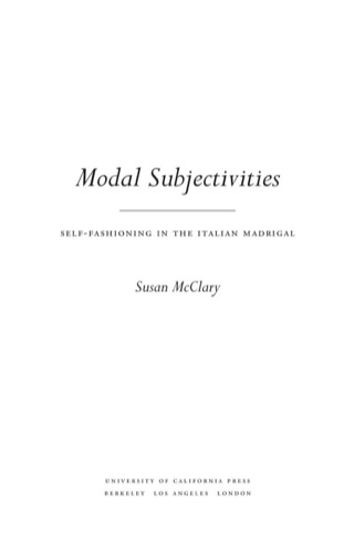 Imagen de portada: Modal Subjectivities 1st edition 9780520314252