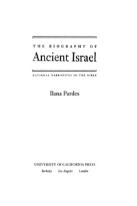 Imagen de portada: The Biography of Ancient Israel 1st edition 9780520236868