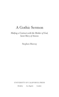 Cover image: A Gothic Sermon 1st edition 9780520238473