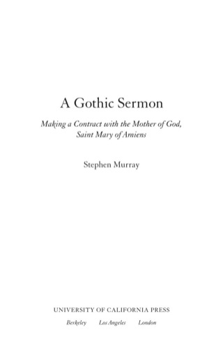 Cover image: A Gothic Sermon 1st edition 9780520238473