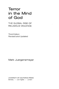 表紙画像: Terror in the Mind of God 3rd edition 9780520240117