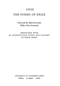 Imagen de portada: The Poems of Exile 1st edition 9780520242609