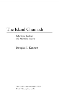 Cover image: The Island Chumash 1st edition 9780520243026