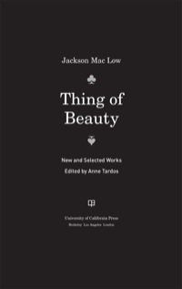 Cover image: Thing of Beauty 1st edition 9780520249363