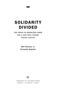 Cover image: Solidarity Divided 1st edition 9780520255258