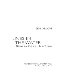 Cover image: Lines in the Water 1st edition 9780520229594